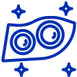 Icono pulido de faros